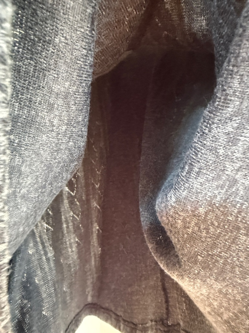 Classic Gray Ribbed V-Neck Sweater Top - Picture 6 of 7